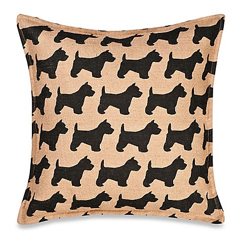 Buy Eccoaccents Scottie Dog Print Square Throw Pillow from Bed Bath & Beyond
