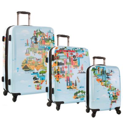 Heys® Fvt World Map Upright Spinner Luggage Collection - Bed Bath & Beyond