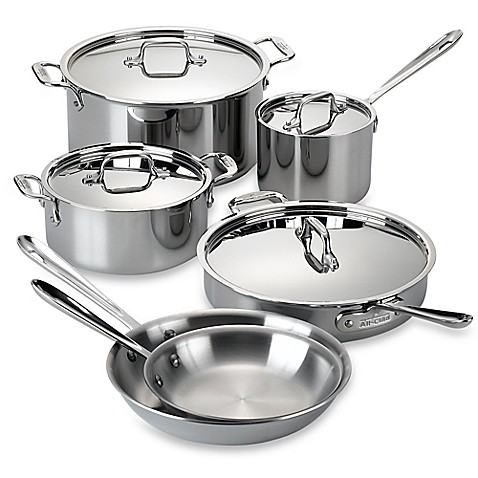 All-Clad Stainless Steel 10-Piece Cookware Set