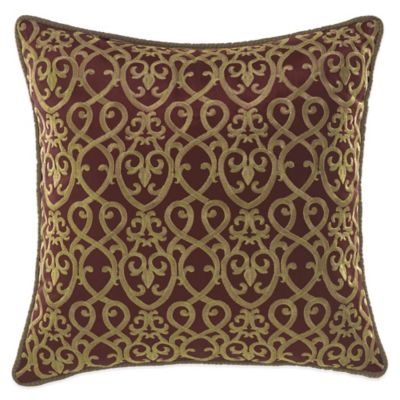 Croscill Ryland Fashion Throw Pillow in Red - Bed Bath & Beyond