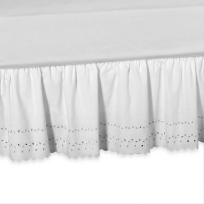 Buy Elizabeth Eyelet Daybed Bed Skirt in White from Bed ...