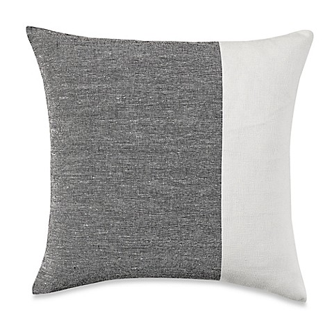Wamsutta Manhattan Square Throw Pillow in Cream/Grey - Bed Bath & Beyond