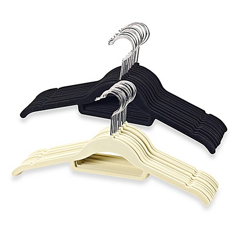 Real Simple® Slimline 12-Count Flocked Shirt Hangers