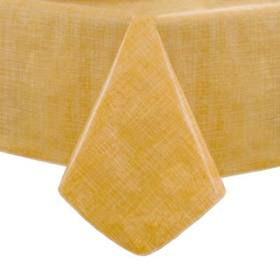 Monterey Vinyl Tablecloth in Yellow