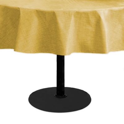 tablecloth inch vinyl round monterey yellow umbrella oblong