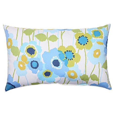 Buy Pic-A-Poppy Oblong Throw Pillow in Blue from Bed Bath & Beyond