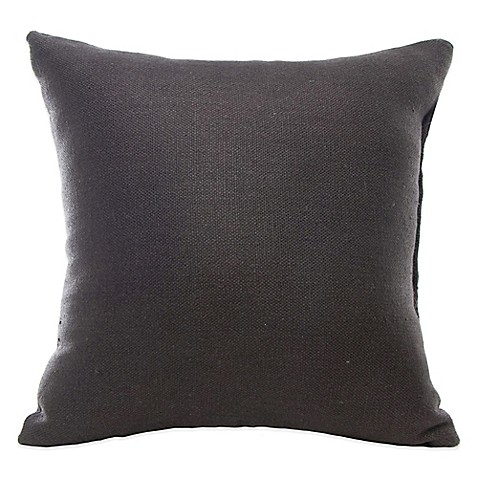 Buy Glenna Jean Kirby Square Throw Pillow in Charcoal from Bed Bath & Beyond