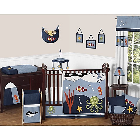 Sweet Jojo Designs Ocean Blue Crib Bedding Collection ...