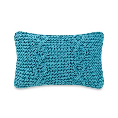 aqua plush pillow