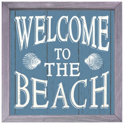 “Welcome to the Beach" Box Sign - Bed Bath & Beyond