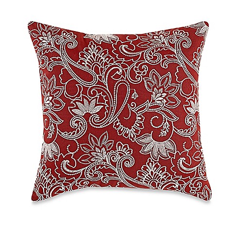 MYOP Prima Square Throw Pillow Cover in Rust - BedBathandBeyond.ca
