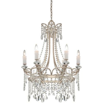 chandelier Chandelier Ceiling buy Silver Vintage vintage  Tricia 6 Light in Mount Quoizel