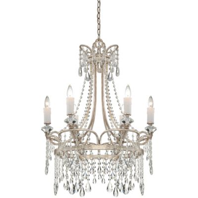 chandelier Chandelier Ceiling buy Silver Vintage vintage  Tricia 6 Light in Mount Quoizel