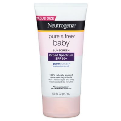 neutrogena baby pure spf lotion sunscreen spectrum broad