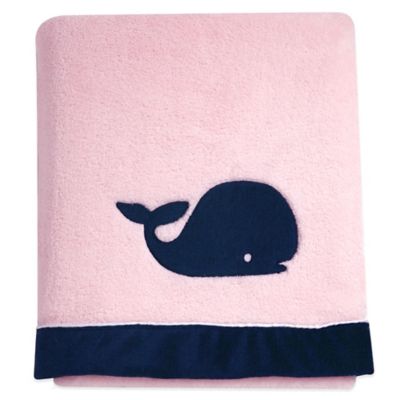 Nautica Kids® Mix & Match Velboa Whale Blanket in Pink ...