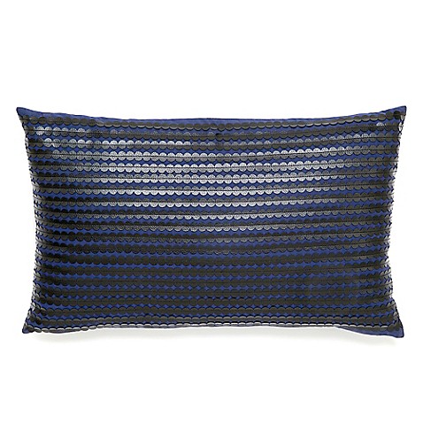 Buy Modern Living Cirrius Oblong Throw Pillow in Navy from Bed Bath & Beyond