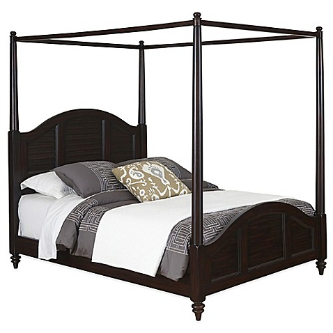 ... Beds & Headboards > Home Styles Bermuda Queen Canopy Bed in Espresso