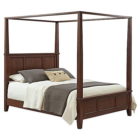 ... Beds & Headboards > Home Styles Chesapeake King Canopy Bed in Cherry