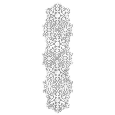 Glisten Lace® beyond and Heritage in bath runner Runner table  68 Inch Table Glitter/White bed