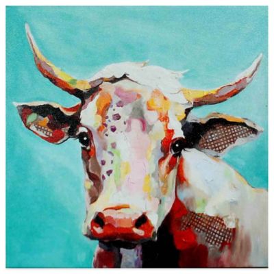 Molly Cow Whimsical Animals Canvas Wall Art - www ...