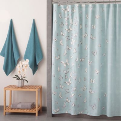 Under the CanopyÂ® Metamorphosis Organic Shower Curtain in Blue