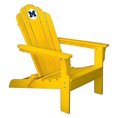 University of Michigan Adirondack Chair in Yellow