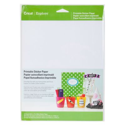 Cricut® Printable Sticker Paper www BedBathandBeyond com