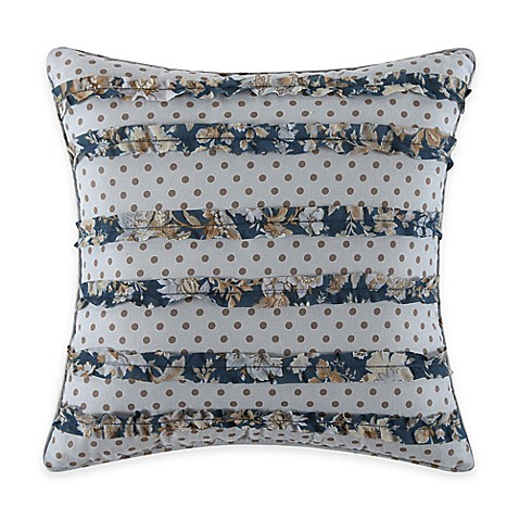 Salisbury Square Throw Pillow in Blue - Bed Bath & Beyond