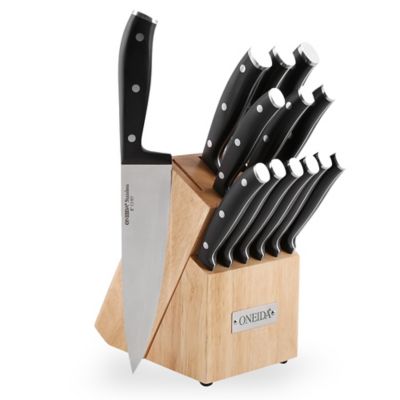 oneida knife set with block