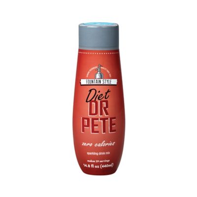 sodastream pete sparkling fountain diet drink mix dr flavored bedbathandbeyond