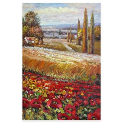 Hand Painted Scenic Panel II Canvas Wall Art
