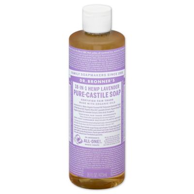 Dr. Bronner’s Kastilien Flüssigseife – 100% Bio, Mandel-Duft, 473 Ml