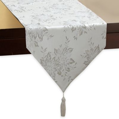 runner  the turns table silver runner table in table  your shine silver  runner winter table