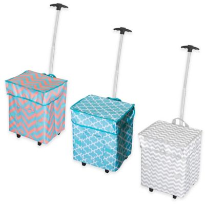 Broken Chevron Smart Cart in Coral