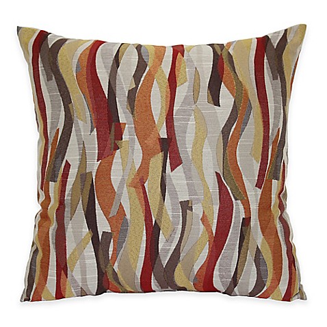 Ziggles Square Throw Pillow in Red - Bed Bath & Beyond
