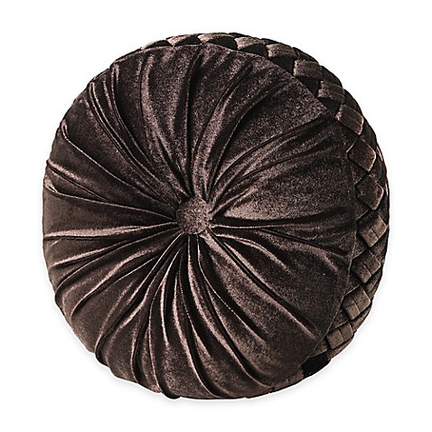 J. Queen New York Paramount Round Throw Pillow in Chocolate - Bed Bath & Beyond
