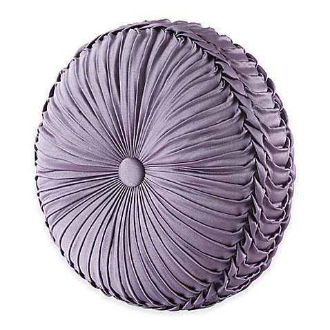 Buy J. Queen New York Regina Tufted Round Throw Pillow in Violet from Bed Bath & Beyond
