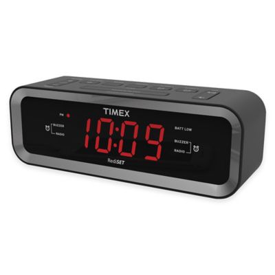 charge alarm timex usb clock fm dual port radio am bedbathandbeyond