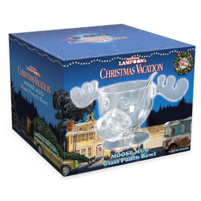 "National Lampoon's Christmas Vacation" Glass Moose Mug and Punch Bowl