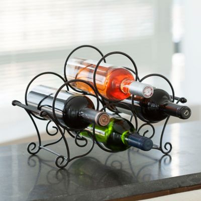 Mesa Bandore 4-bottle Wine Rack In Antique Black - Bed Bath & Beyond