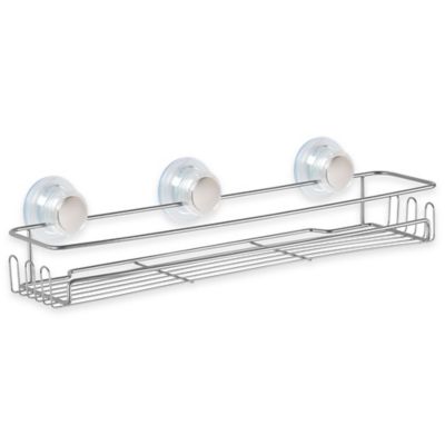 Aluma Suction Lock Corner Basket - Silver | Linen Chest