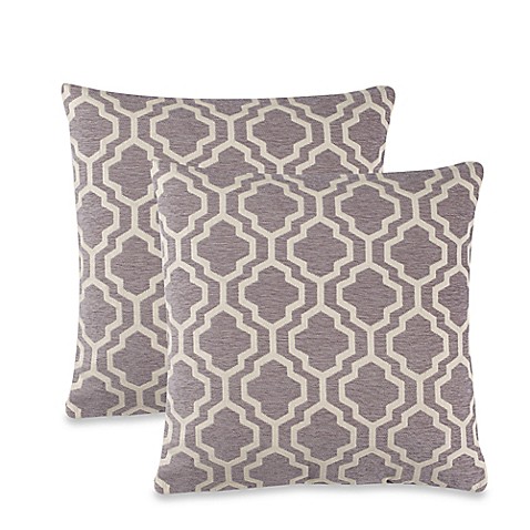 Lyssa Throw Pillow in Grey (Set of 2) - Bed Bath & Beyond