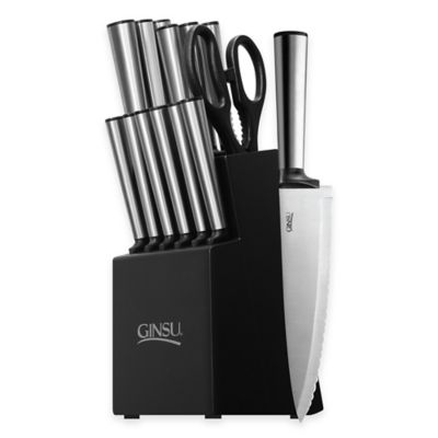 ginsu knife set with block