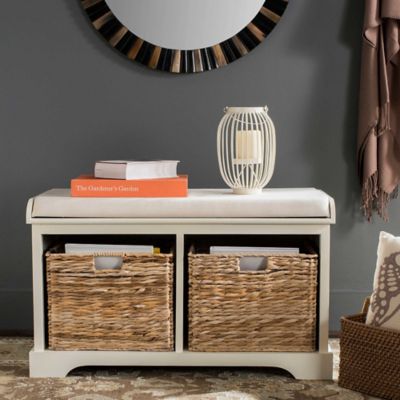 Safavieh Freddy Wicker Storage Bench - Bed Bath & Beyond