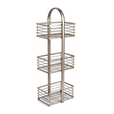 3-Tier Bathroom Spa Tower in Matte Nickel - Bed Bath & Beyond