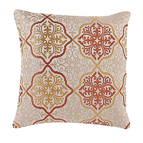 Buy Make-Your-Own-Pillow Omnia Throw Pillow Cover in Orange/Gold from Bed Bath & Beyond