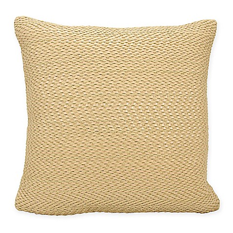 Buy Joseph Abboud Basket Weave Square Throw Pillow in Beige from Bed Bath & Beyond