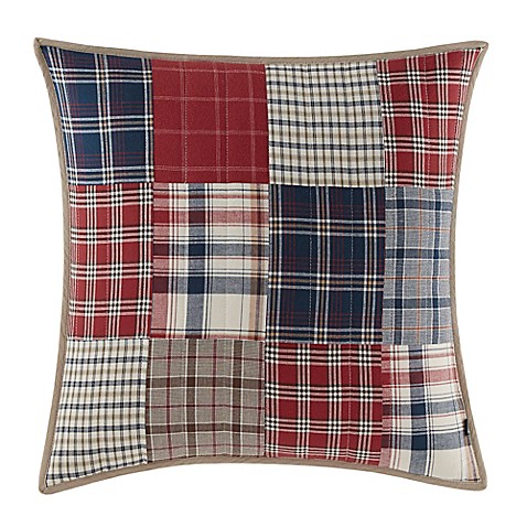 Nautica Ansell Square Throw Pillow in Red - Bed Bath & Beyond