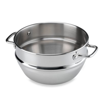 Calphalon Tri-Ply Stainless Steel Shallow Saucepan with Lid 2.5 qt