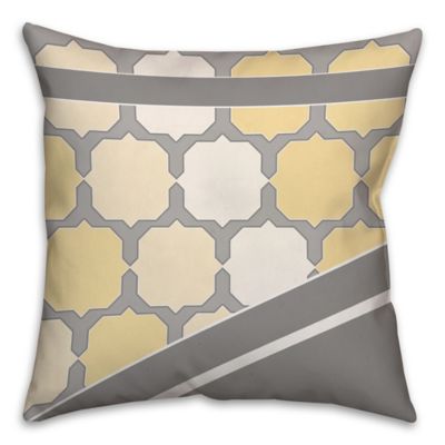 Buy Yellow/Grey Throw Pillows from Bed Bath & Beyond